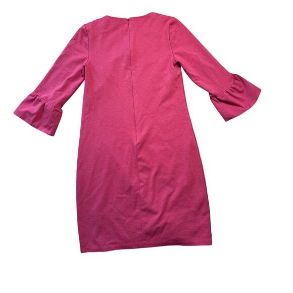 BODEN dress size Women's size 4 Petite, Red/Coral color; zippered back - Picture 2 of 11